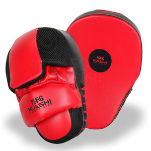 Lightweight Leather Non-Slip Moisture Wicking Focus Mitts Hook Loop Closure for Boxing <b>Trainers</b> Fitness Drills Coordination - Product Image 1