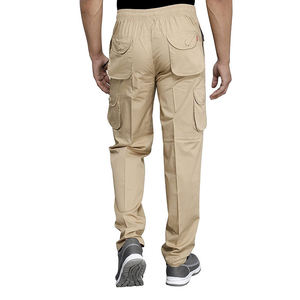 Pantalon cargo homme personnalisé en sergé de coton, coupe ample, style streetwear, décontracté, multi-poches, utilitaire, jambe large, droit et baggy, pour revendeurs - Product Image 3