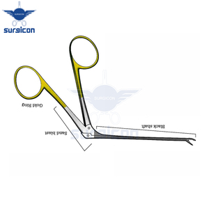 Pinzas de cocodrilo con eje angulado hacia abajo de 80 mm y punta de carburo de tungsteno TC GOLD para agarre preciso y manejo controlado - Product Image 4