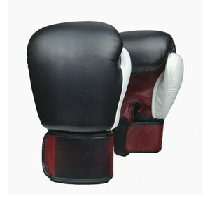 Gants de boxe en cuir blanc 12 oz avec fermeture à lacets et sangle de poignet réglable pour adultes – Équipement d'entraînement - Product Image 3