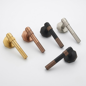 Real Marble Mortise Door <b>Handle</b> Set | Premium Stainless Steel Antique Graphite Black PVD Finish for Main Door Bedroom Office - Product Image 1