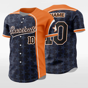 Custom Baseball Jersey Unisex Adult Short Sleeve Sublimated Breathable 100% Polyester Regular Fit Personalized Team Sports - Product Image 1