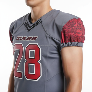 Uniforme de football américain pour femmes, imprimé, manches courtes, sur mesure, OEM, vente en gros - Product Image 4