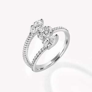 Anillo de Diamantes de 1.8CT con Corte Elegante, Cultivado en Laboratorio, Certificado por IGI, Oro Blanco de 9K, Color FG, VS1, Anillo de Compromiso de Lujo para Mujer - Product Image 2