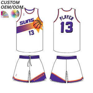 Uniforme de Baloncesto Personalizado, Transpirable, con Estampado, de Secado Rápido, para Entrenamiento, Servicio OEM/ODM para Fabricación Deportiva al Por Mayor - Product Image 1