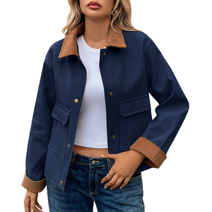 Chaqueta de Motociclista para Mujer, Invierno, con Cierre de Cremallera, 100% Algodón, Transpirable, con Logotipo Personalizado, Moda para Exteriores - Product Image 6