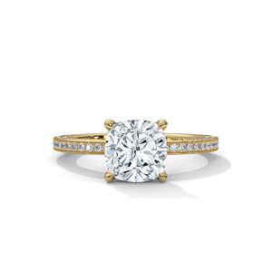 Estrella polvo personalizado oro fino joyería laboratorio cultivado diamante VVS VS pareja anillo mujeres estilo Vintage compromiso regalo ajuste incrustaciones - Product Image 1