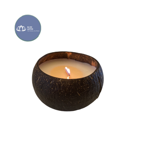 [ALTA CALIDAD] |   Recipiente para Velas de Té Hecho a Mano con Cáscara de Coco, Decoración Aromática, Color Azul, Suministros al por Mayor de Vietnam - Product Image 1