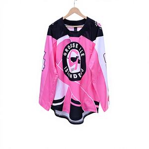 Ensemble de chaussettes et de maillot de hockey sur glace personnalisé, sublimation frontale, respirant, 100% polyester, unisexe adulte, fabricant OEM IRSA SPORTS - Product Image 1