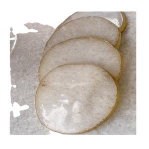 Beautiful Simple Design Agate Luxury Coasters Handmade Fancy Design Tabletop Tea Cup <b>Placement</b> Golden Border in Premium Quality - Product Image 1