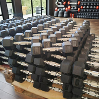 Haltères hexagonaux en fonte pour gymnastique à domicile pour les exercices de fitness corporel