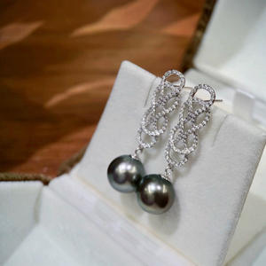 Pendientes Colgantes de Plata S925 con Perlas Naturales de Agua Dulce, Estilo Cubo de Agua de Lujo con Perla Edison de Luz Intensa, Diseño Fino - Product Image 2