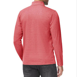 T-shirt de sport athlétique 100 % polyester pour homme, décontracté, à manches longues, séchage rapide, anti-humidité, coupe ample, design uni pour la course à pied - Product Image 4