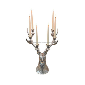 Premium 4-Light Silver Candelabra Centerpiece • Classical Tabletop Bowl Stand - Product Image 6