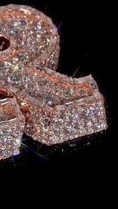 Pendentif lettre R en argent avec diamants Moissanite taille ronde et taille baguette VVS, style Hip Hop personnalisé - Product Image 4