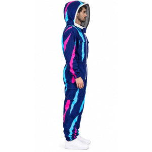 Combinaison d'apiculture premium légère et confortable, vêtement de sécurité pour apiculteur avec voile, bleu rose, équipement de protection, tenue de travail - Product Image 4