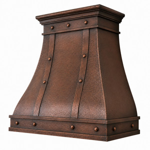 Campana extractora de cobre martillado clásica hecha a mano, diseño clásico, campana de cobre martillado, campana extractora antigua personalizable - Product Image 5