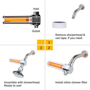 Filtre de douche à vitamines VITAISLAND Vitafresh avec recharge 7 pièces, élimine le chlore, améliore l'hydratation de la peau - Product Image 4