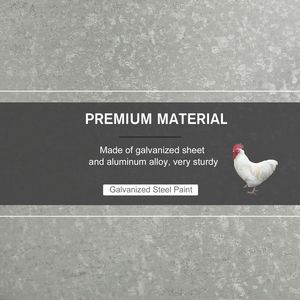 Mangiatoia Automatica per Polli con Capacità di 25 Libbre, Design Resistente alle Intemperie con Struttura in Acciaio Zincato e Alluminio - Product Image 6