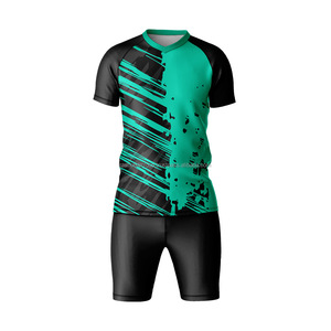 2025 vente en gros uniforme de football conception personnalisée ensemble de vêtements d'équipe tissu en maille évacuation de l'humidité tenue de sport OEM ODM fabricant - Product Image 6