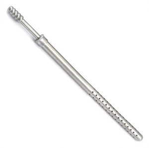 Tubo de Succión Poole con Vástago Recto para una Evacuación de Fluidos Eficaz, Tubo de Succión Quirúrgico Reutilizable de Acero Inoxidable - Product Image 3