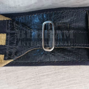 Wholesale BEHRAM INTERNATIONAL Ceremonial Uniform Waist <b>Belt</b> Custom Metallic <b>Gold</b> Ribbon Sash Fringe Tassel Double Prong Buckle - Product Image 3