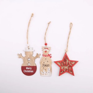 Top Selling Wooden <b>Christmas</b> Decor Tags Laser Cut Hanging Ornaments for <b>Christmas</b> <b>Tree</b> Gift Wrapping Holiday Decoration For Sale - Product Image 2