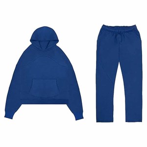 Sudaderas y pantalones casuales personalizados de estilo urbano, conjuntos deportivos holgados de gran tamaño. - Product Image 2