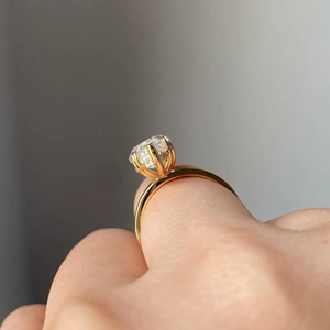 IGI Certified 3.20 Carat Minimalist Bezel Set Pear lab <b>Diamond</b> <b>Ring</b> Solid Gold Teardrop Solitaire Engagement <b>Ring</b> - Product Image 2