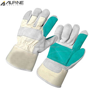 Gants de travail industriels en cuir pleine fleur Alpine Industries AG-40168, anti-choc, pour le jardinage, le transport et la sécurité - Product Image 3