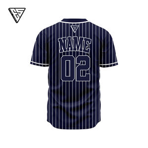 Camiseta de Béisbol Personalizada con Transferencia Térmica, 100% Poliéster, Ligera, Transpirable, de Secado Rápido, que Absorbe la Humedad, Talla Grande, Unisex, para Verano - Product Image 4