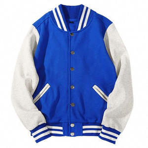 <b>Men</b> High Quality Classic Letterman <b>Jacket</b> Premium Varsity Style Soft Snap Front Comfortable Rib Knit Casual Outerwear - Product Image 5