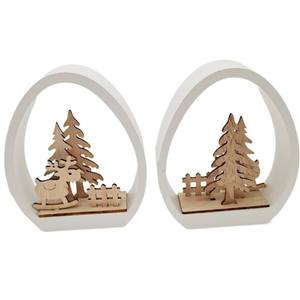 Decoración Navideña de Madera para Escritorio, Árbol de Navidad de Madera de Alta Calidad para Interiores - Product Image 1