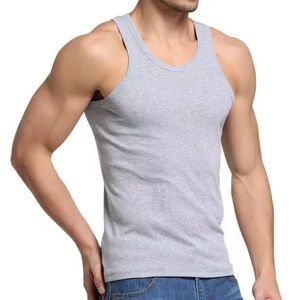 Camiseta sin mangas para hombre, con bloques de color azul, blanco y negro, para gimnasio, entrenamiento, fitness, chaleco informal de verano, camiseta deportiva interior - Product Image 4