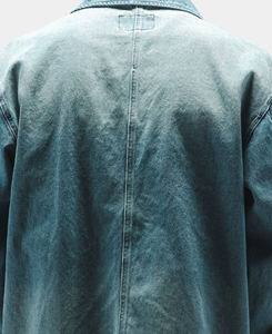 Chaquetas de Mezclilla Casuales Transpirables de Invierno para Hombre de Primera Calidad con Botón Único, Servicio OEM, Impresión Personalizada y Bordado - Product Image 5