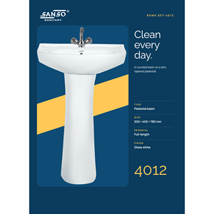 Lavabo Ovalado de Cerámica Sanso 4012 para Uso Exterior, Instalación en Superficie, Venta Directa de Fábrica desde India - Product Image 2