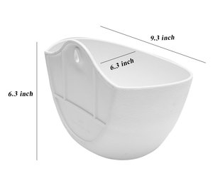 Pot de fleur mural demi-rond pour intérieur/extérieur Jardinières élégantes pour votre maison ou votre jardin - Product Image 2