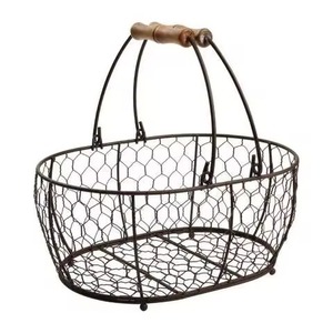 Cesta de Frutas de Alambre de Primera Calidad, Color Oro Rosa, con Patrón Geométrico de Diamantes, para Mesa de Comedor Moderna - Product Image 6