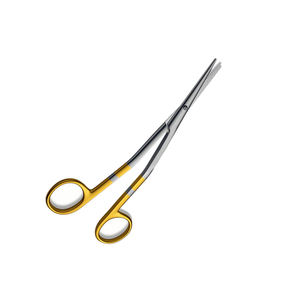 Ciseaux Cottle de Haute Qualité, Angulaires, à Lame Serrée et Émoussée, Demi-Or, en Acier Inoxydable, Tranchants, pour Amygdales, par Dentavex - Product Image 1