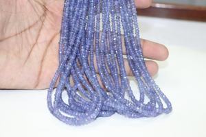 Venta al por mayor 4-5mm tanzanita facetada Rondelle Beads 16 pulgadas de largo para la fabricación de joyas con piedras preciosas naturales - Product Image 5