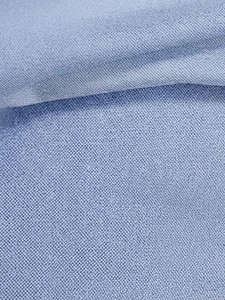 Chemise habillée bleue unie en coton pour homme, manches longues, col rabattu, formelle, pour le printemps, en tissu popeline infroissable - Product Image 5