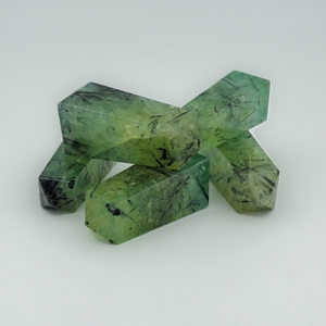 Tour de cristal de préhnite naturelle, pointe de préhnite verte, pierre de guérison pour la méditation Reiki, décoration énergétique, vente en gros - Product Image 5
