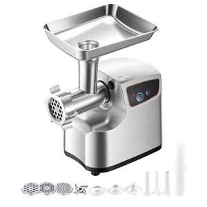 Tritacarne Elettrico da 700W con Capacità di 5 Libbre/Minuto # Tritacarne 8 in 1 con 3 Piastre di Macinazione, 3 Tubi per Insaccare e Kit per Kubbe per Uso Domestico - Product Image 1