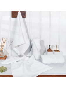 Serviette de bain de qualité hôtelière 100% coton, 70x140cm, 600 GSM, super absorbante, blanche, séchage rapide, logo personnalisé OEM ODM - Product Image 5