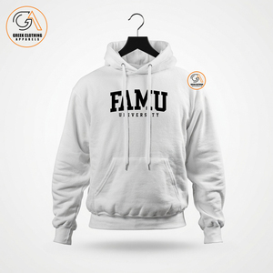 เสื้อฮู้ดผ้าฝ้ายฟลีซ FAMU แบบสั่งทำพิเศษ ลายพิมพ์สัตว์ แฟชั่นฤดูหนาวรักษ์โลก สำหรับชมรมและวิทยาลัย - Product Image 1