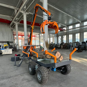 Nouvelle remorque forestière diesel pour le transport du bois avec pompe et engrenages, capacité de 2000 kg, remorque à benne basculante pour le bois - Product Image 1