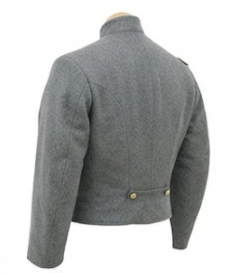 Vintage Men <b>Quilted</b> Jacket Wool Blend Civil Reproduction Coat <b>Single</b> Breasted Stand Collar Custom Logo OEM - Product Image 5