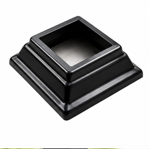 Cache-pied carré pour rampe d'escalier, support métallique pour main courante, base de marche pour escalier moderne et balcon - Product Image 2