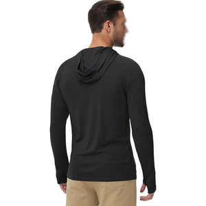 Basic Sports Hoodie <b>Men</b> Plain Solid Color Cotton Polyester <b>Pullover</b> Gym Training Sweatshirt Essential - Product Image 3
