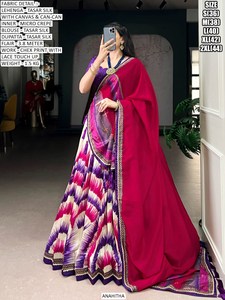 Lehenga Royal Noir Festif - Product Image 1